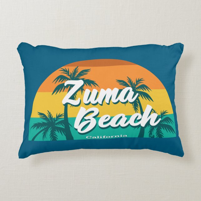 Cojín Decorativo Playa Zuma California (Anverso)