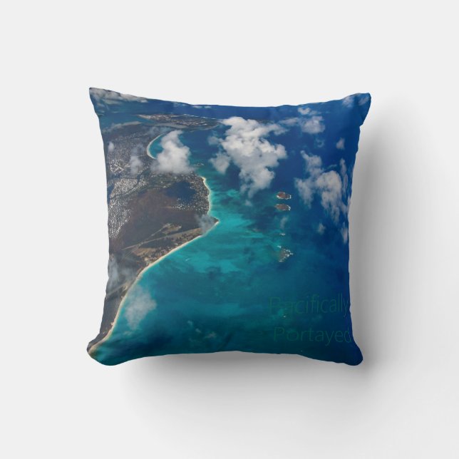 Cojín Decorativo Playas de Hawái (Anverso)