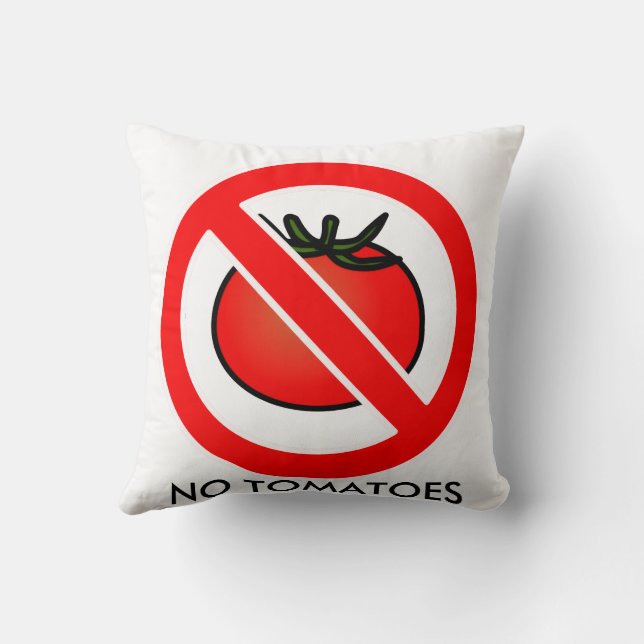 Cojín Decorativo Playera sin Tomates, Niños (Reverso)