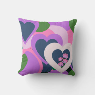 Cojín Decorativo Playful Abstract Heart Throw Pillow