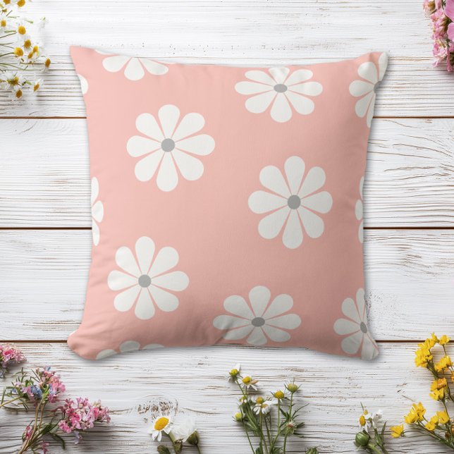 Cojín Decorativo Playful Pastel Daisy Pattern (Subido por el creador)