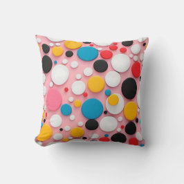 Cojín Decorativo Playful Polka Dot Abstraction