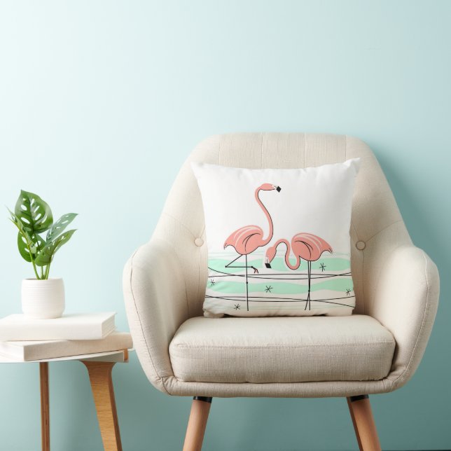 Cojín Decorativo Plaza Flamingo Ocean Pair (Silla)