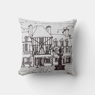 Cojín Decorativo Plaza Saint-Guenole, Concarneau  Bretaña