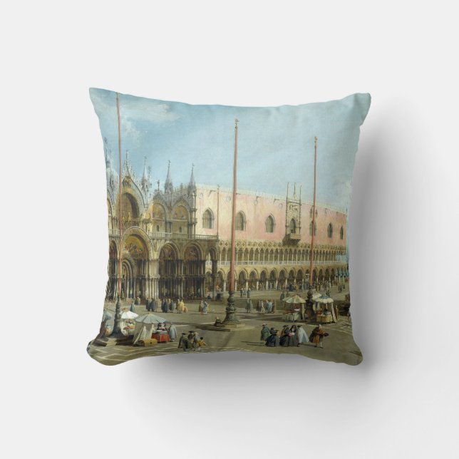 Cojín Decorativo Plaza San Marco del canal de Juan Antonio (Anverso)