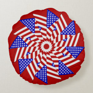 COJÍN DECORATIVO plegable 5-ROUND de la bandera es