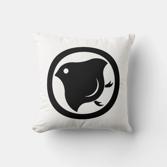 Cojín Decorativo Plover en círculo (Anverso)