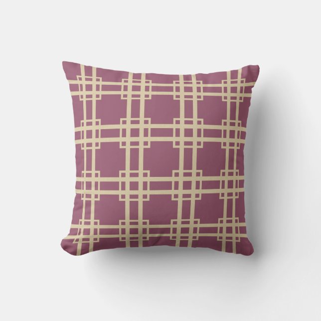 Cojín Decorativo Plum Spice Moods Lattice (Anverso)