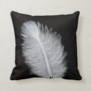 Cojín Decorativo Pluma blanca