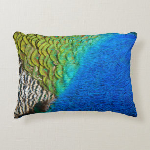 Cojín Decorativo Plumas de Pavo Real IV Naturaleza Abstracta Colori