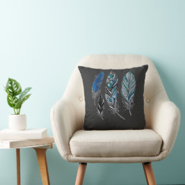 Cojín Decorativo Plumas y colores bailan