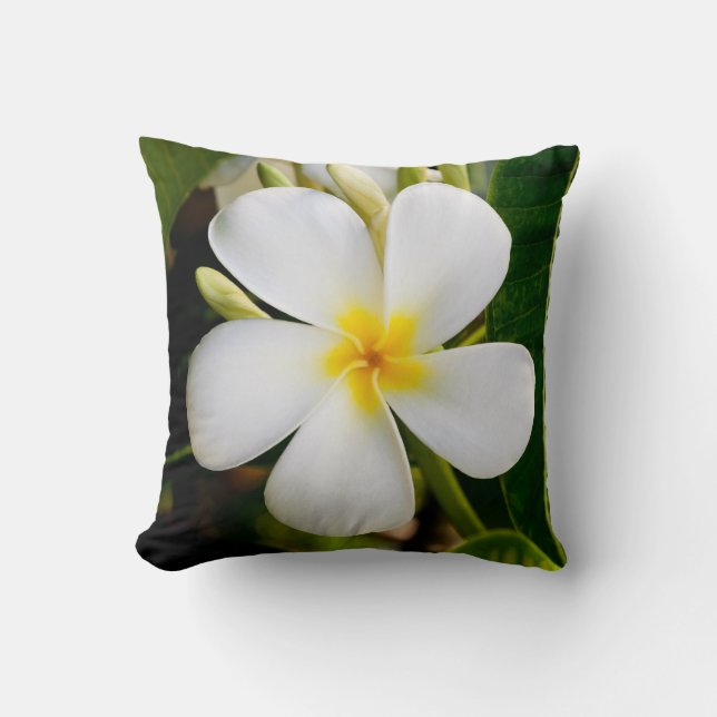Cojín Decorativo Plumeria Pillow (Anverso)