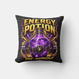 Cojín Decorativo Poción de Energía Pre-Entrenamiento Gráfica de Gim