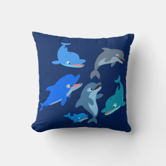 Cojín Decorativo Pod de delfines Personalizados de la cuta