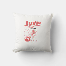 Cojín Decorativo Podcast por la justicia