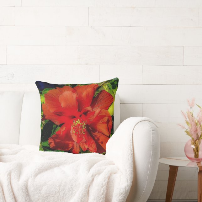 Cojín Decorativo Poder de Flor Roja (Sofá)