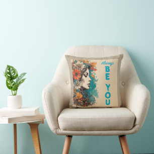 Cojín Decorativo Poder Floral Retro Vintage