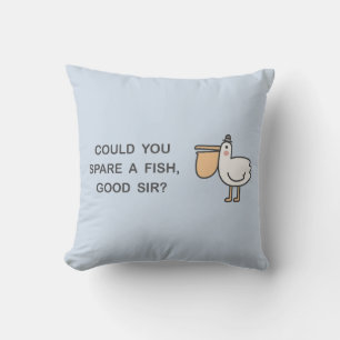 Cojín Decorativo ¿Podría Ahorrar Un Pescado, Buen Señor?