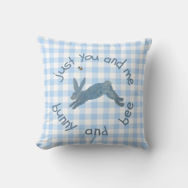 Cojín Decorativo Poem Bunny Bee Bunnies Bees Baby  (Anverso)