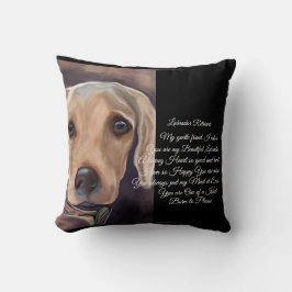 Cojín Decorativo Poesía de Labrador Recuperador