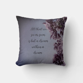 Cojín Decorativo Poesía morada floral