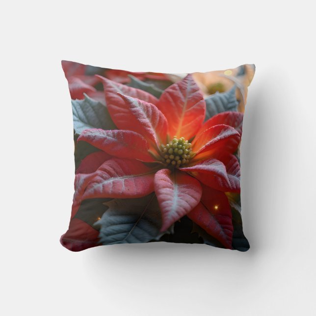 Cojín decorativo Poinsettia (Anverso)