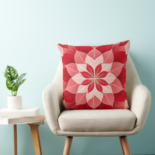 Cojín Decorativo Poinsettia Navideña Festiva