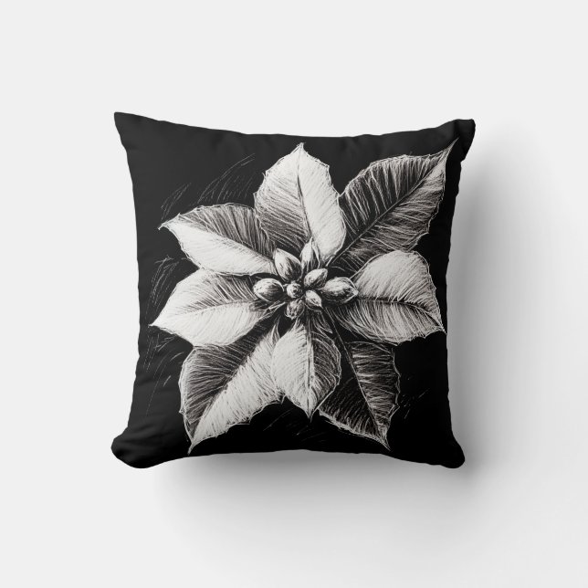 Cojín Decorativo Poinsettia Pillow (Anverso)