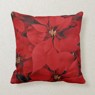 Cojín Decorativo Poinsettias para Navidades