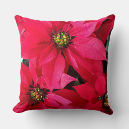 Cojín Decorativo Poinsettias rojas