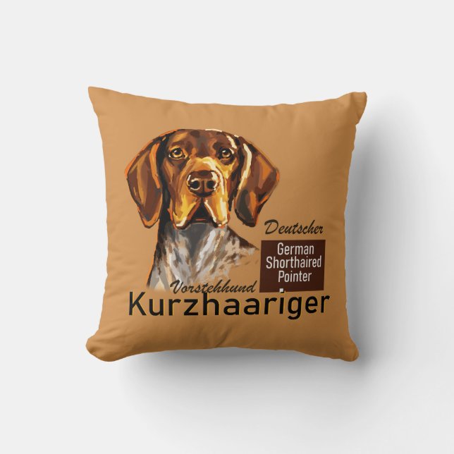 Cojín Decorativo Pointer Kurzhaar (Anverso)
