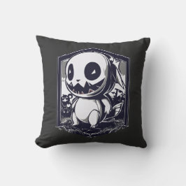 Cojín Decorativo Pokémon Halloween  Blanco y Negro