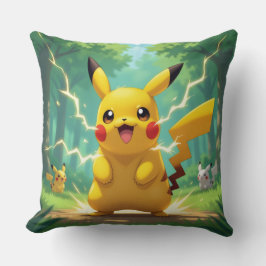 Cojín Decorativo Pokémon und seine Treue Freunde