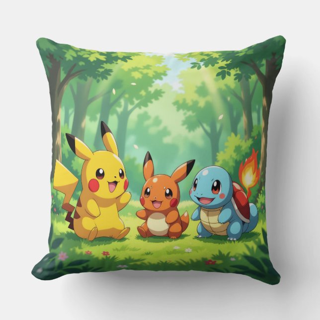 Cojín Decorativo Pokémon und seine Treue Freunde (Anverso)