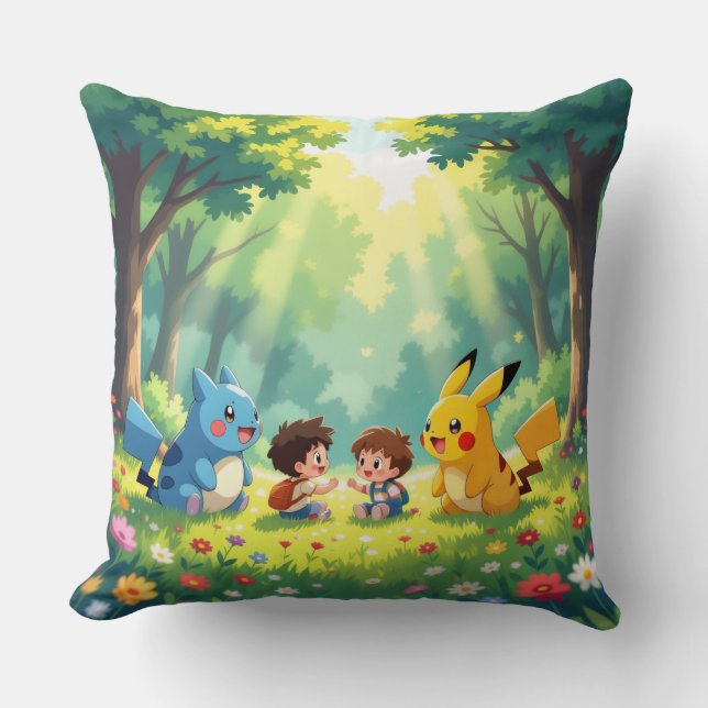 Cojín Decorativo Pokémon und seine Treue Freunde (Anverso)