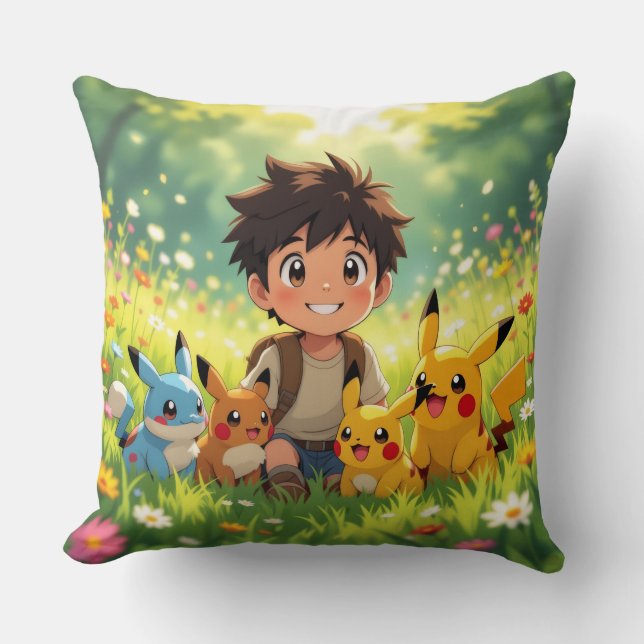 Cojín Decorativo Pokémon und seine Treue Freunde (Anverso)