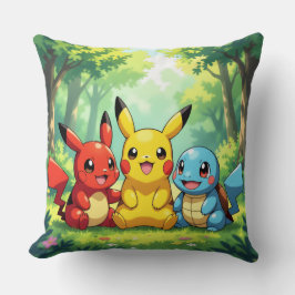 Cojín Decorativo Pokémon und seine Treue Freunde