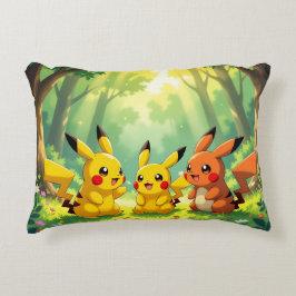 Cojín Decorativo Pokémon und seine Treue Freunde