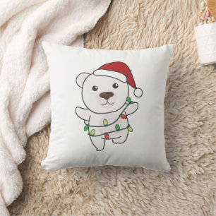 Cojín Decorativo Polar Bear Christmas Winter Animals Polar Bears