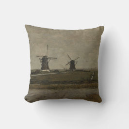 Cojín Decorativo Polder con molinos cerca de Overschie