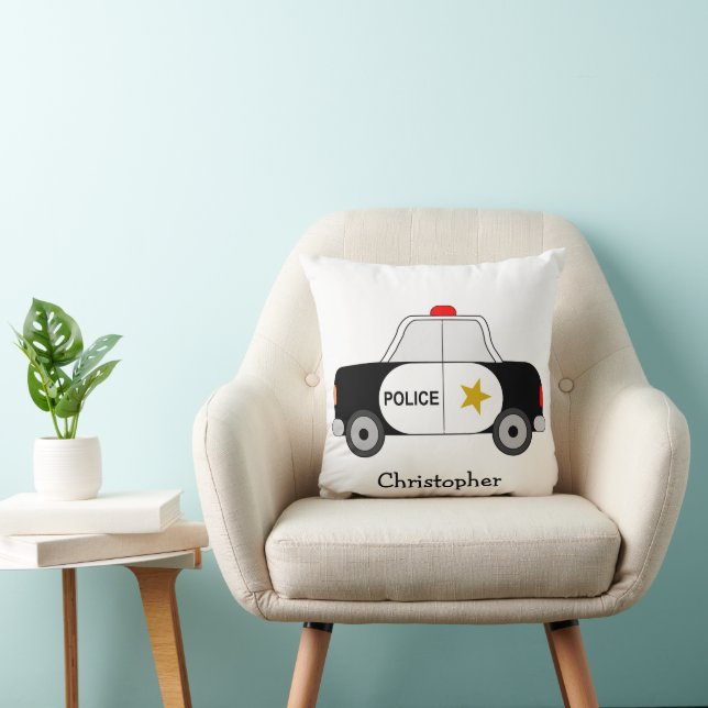 Cojín Decorativo Police Car Design Personalised (Silla)
