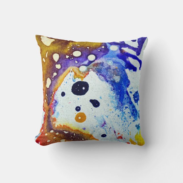 Cojín Decorativo Policromoptic #1B de Michael Moffa (Anverso)