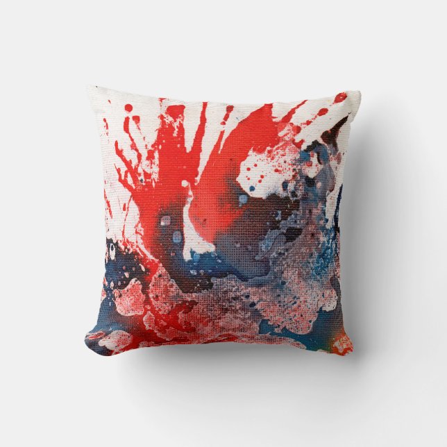 Cojín Decorativo Policromóptico #15A de Michael Moffa (Anverso)