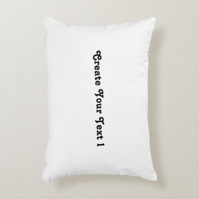 Cojín Decorativo Poliéster cepillado Cree su nombre de texto impres (Frente (Vertical))