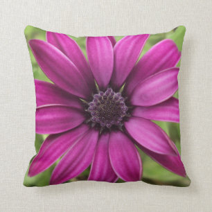 Cojín Decorativo Poliéster de margarita púrpura