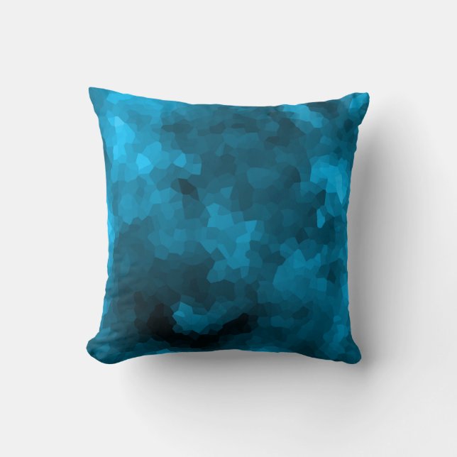 Cojín Decorativo Polígono azul (Anverso)