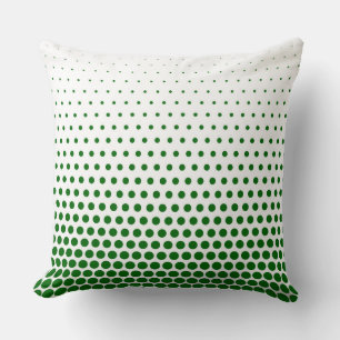Cojín Decorativo Polka verde punto blanco moderno