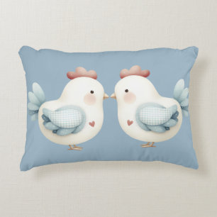 Cojín Decorativo Pollo Cottagecore Pastel