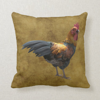 Cojín Decorativo Pollo de granja Rooster Rústico Estilo de patio de