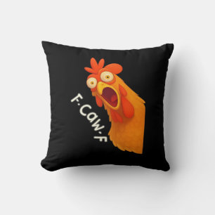 Cojín Decorativo Pollo F-Caw-F Retro Clásico